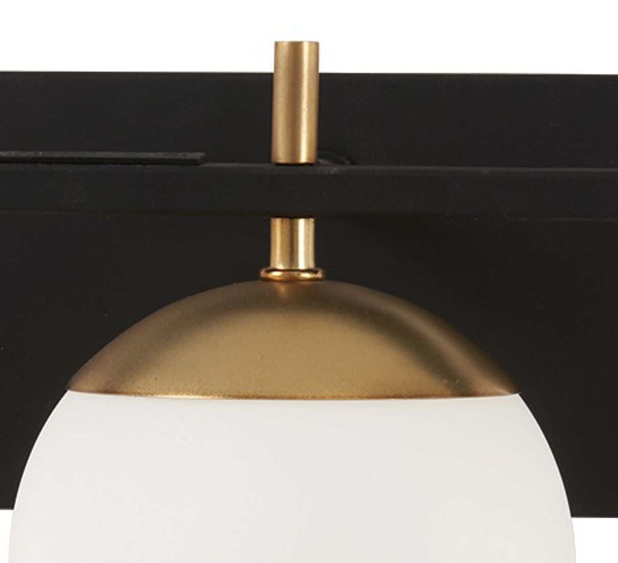George Kovacs Alluria 24" Black and Gold 3-Light Modern Bath Light