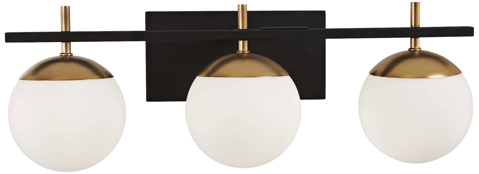 George Kovacs Alluria 3-Light Weathered Black and Autumn Gold Bath