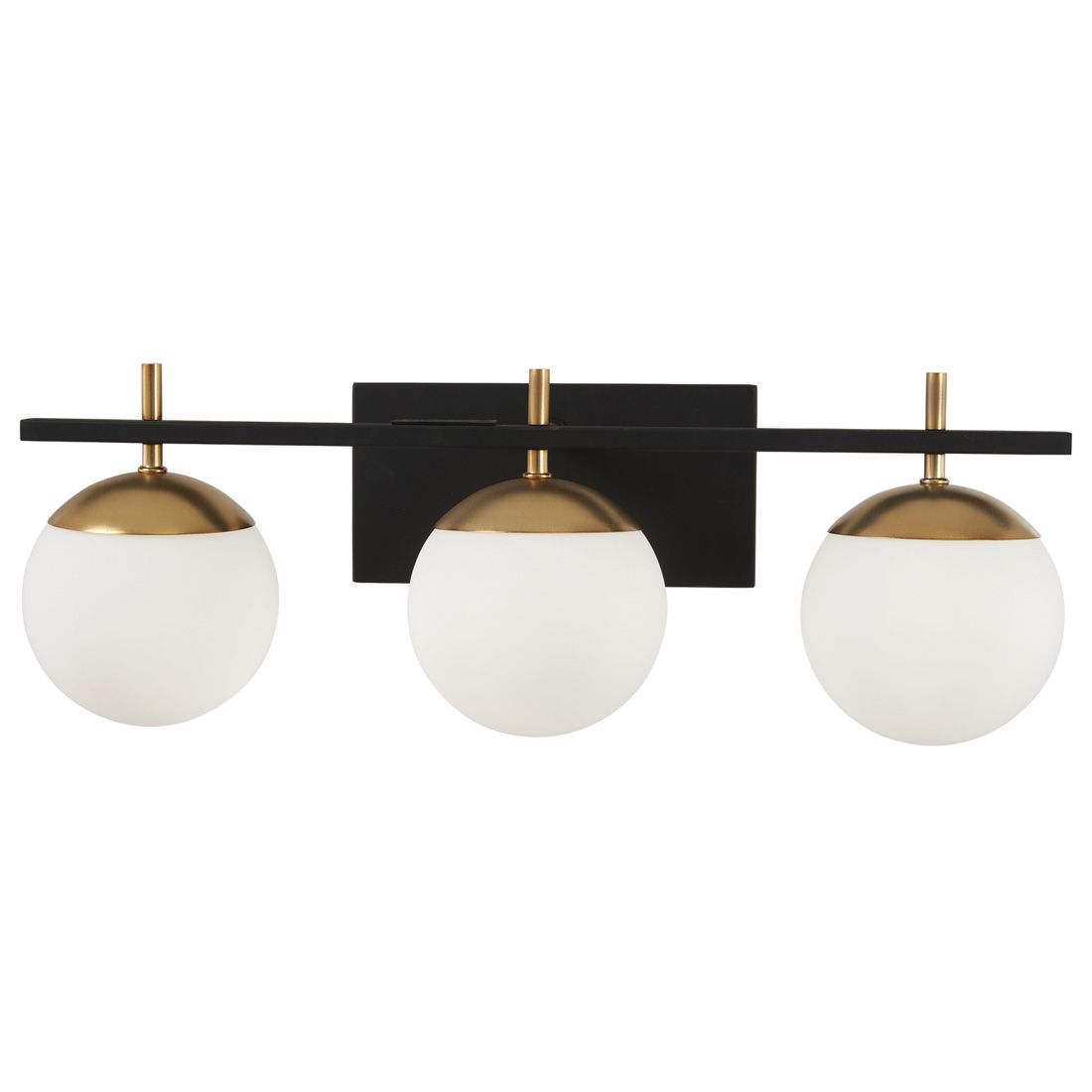 Image 5 George Kovacs Alluria 3-Light Weathered Black and Autumn Gold Bath more views