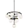 2_George Kovacs Alluria 30" Black and Gold 10-Light Modern Chandelier