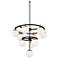 George Kovacs Alluria 30" Black and Gold 10-Light Modern Chandelier