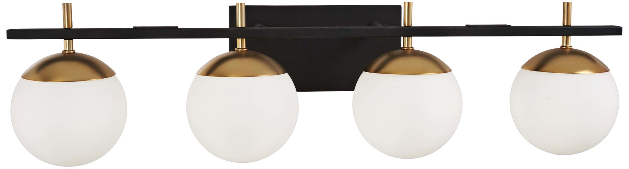 George Kovacs Alluria 4-Light Weathered Black and Autumn Gold Bath