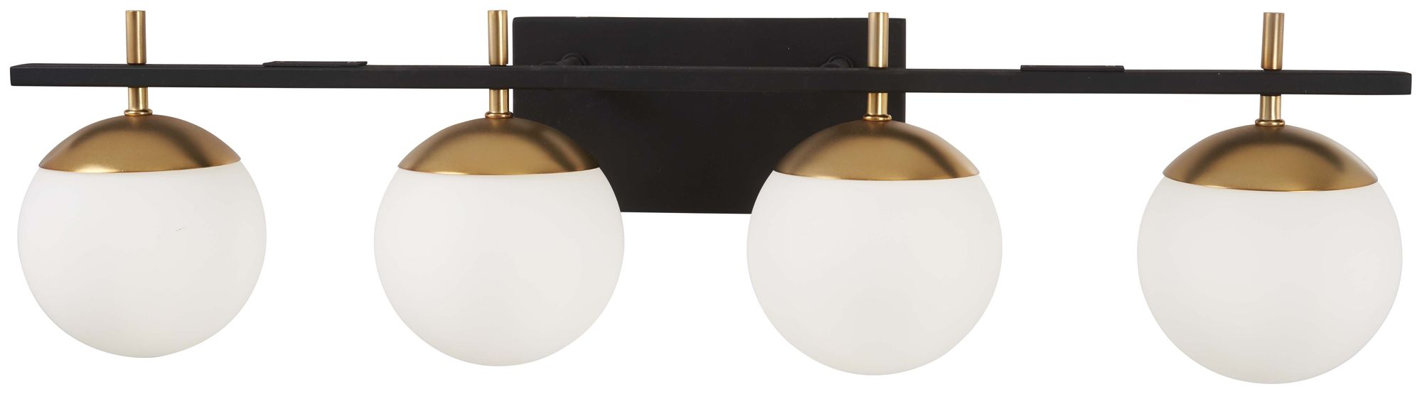 Image 3 George Kovacs Alluria 4-Light Weathered Black and Autumn Gold Bath more views