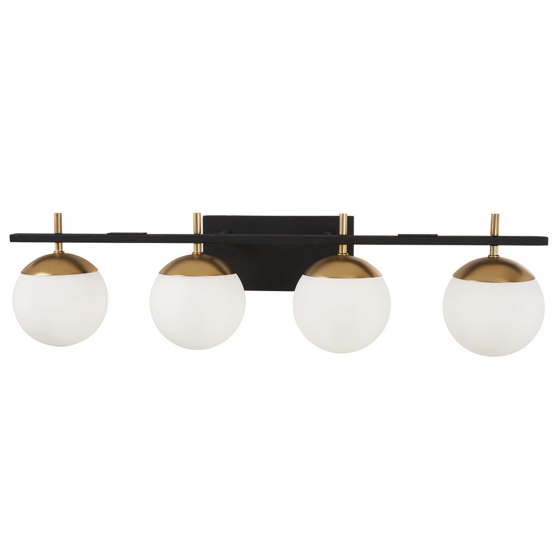 Image 4 George Kovacs Alluria 4-Light Weathered Black and Autumn Gold Bath more views