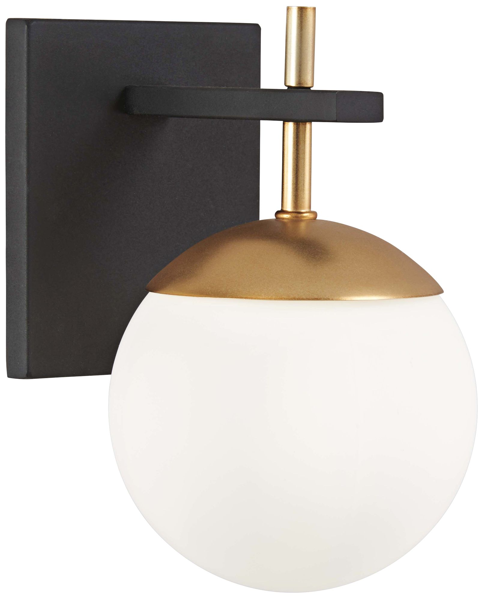 black and gold wall sconce