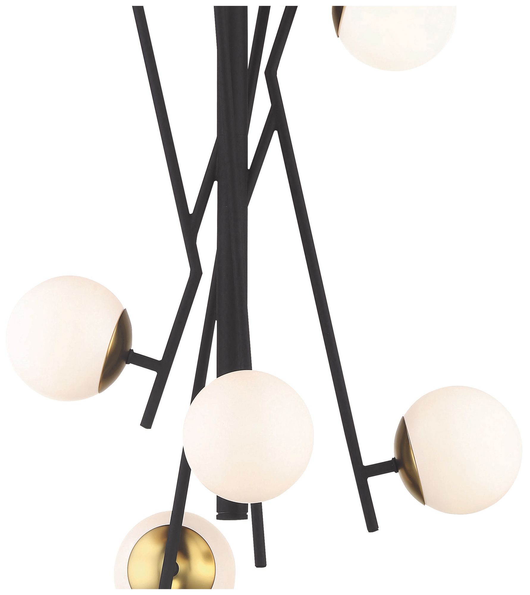 Image 7 George Kovacs Alluria LED 8-Light Weathered Coal and Autumn Gold Pendant more views