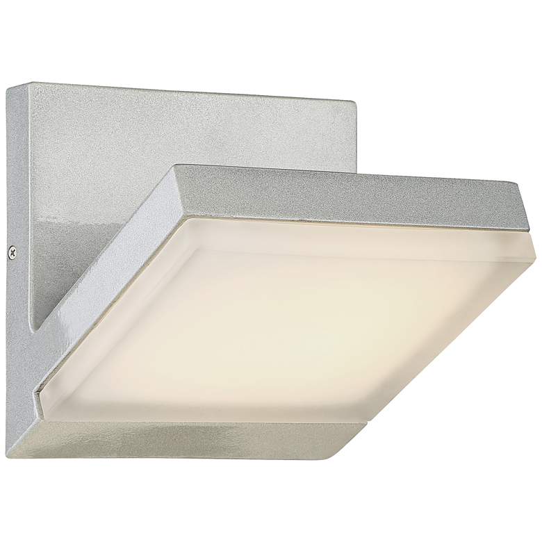 Image 2 George Kovacs Angle 7 1/4"H LED Silver Dust Wall Sconce