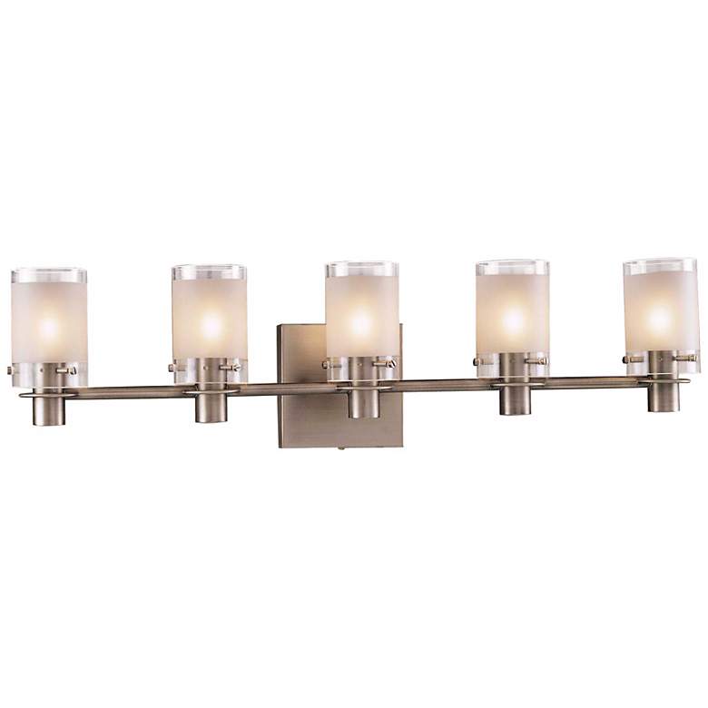 Image 1 George Kovacs Antique Nickel 28" Wide Bathroom Light