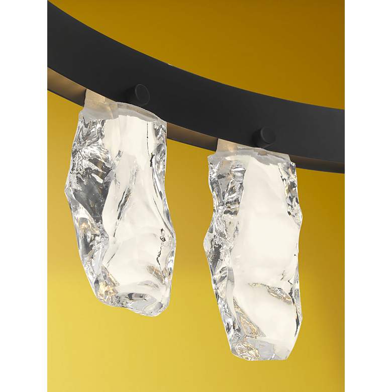 Image 7 George Kovacs Artic Glacier LED Black Pendant with Clear Crystal Accents more views