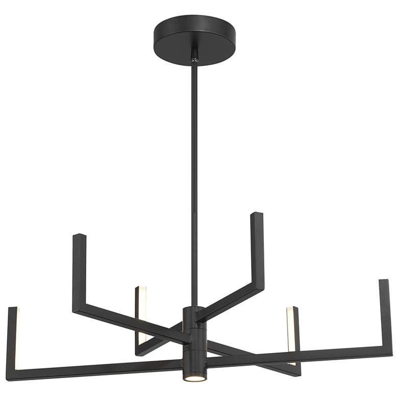 Image 1 George Kovacs Articular 6-Light Black LED Chandelier