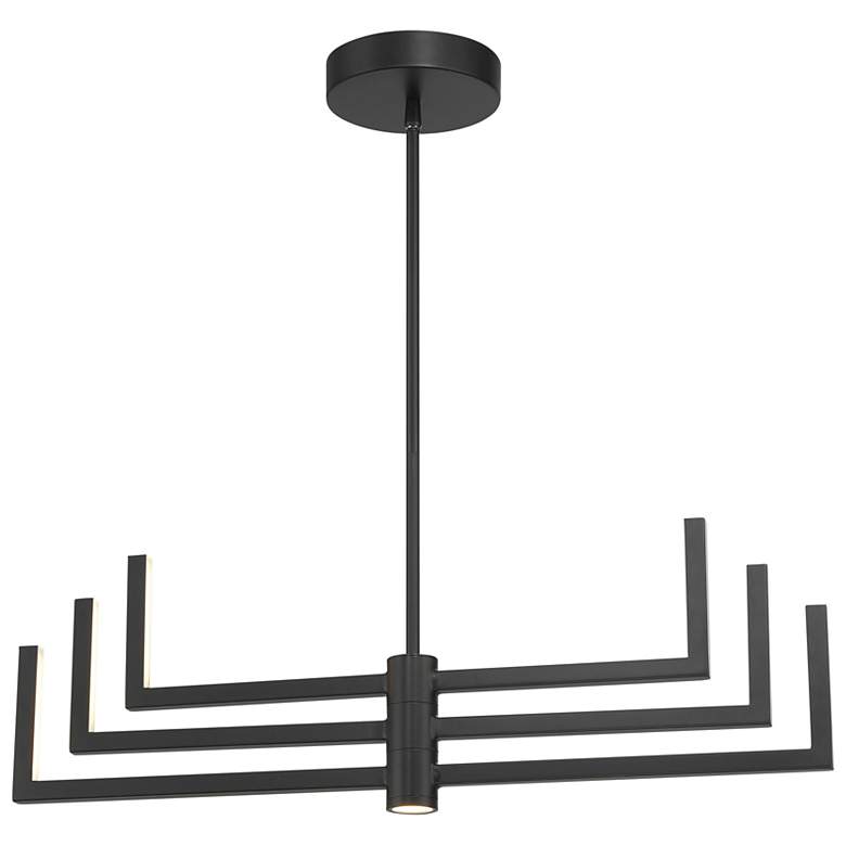 Image 2 George Kovacs Articular 6-Light Black LED Chandelier more views