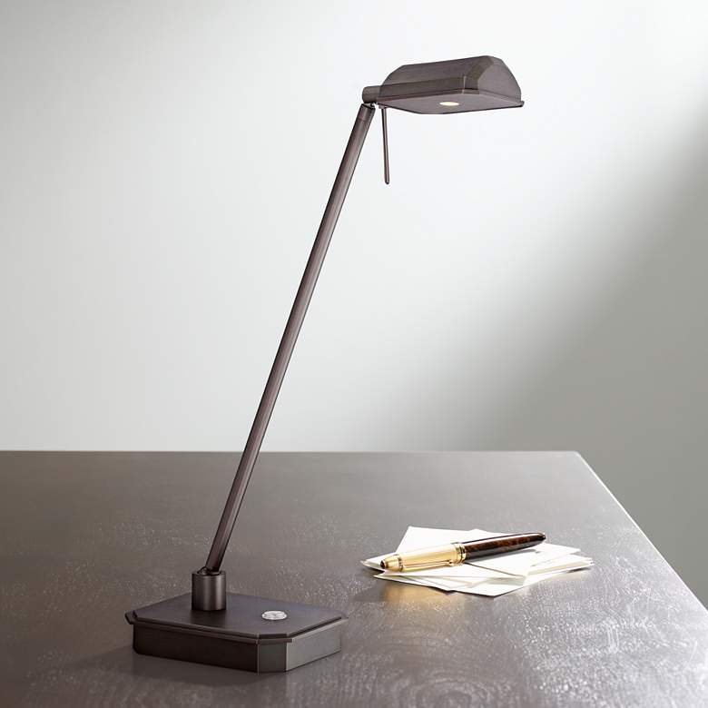 George Kovacs Ashton Bronze Patina LED Desk Lamp