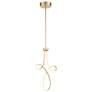 1_George Kovacs Astor 12" Wide Soft Gold LED Mini Pendant