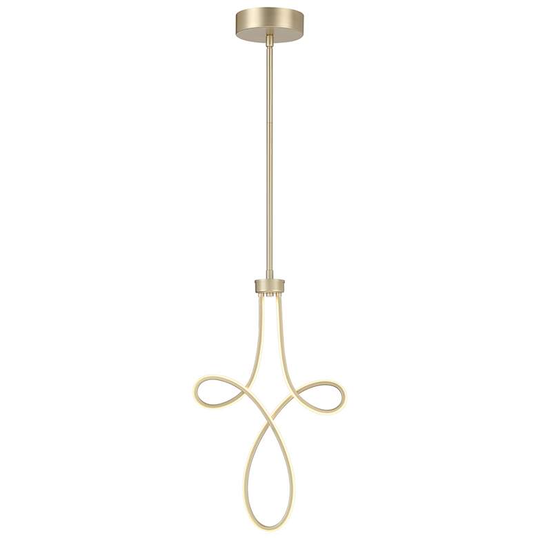 Image 4 George Kovacs Astor 12" Wide Soft Gold LED Mini Pendant more views