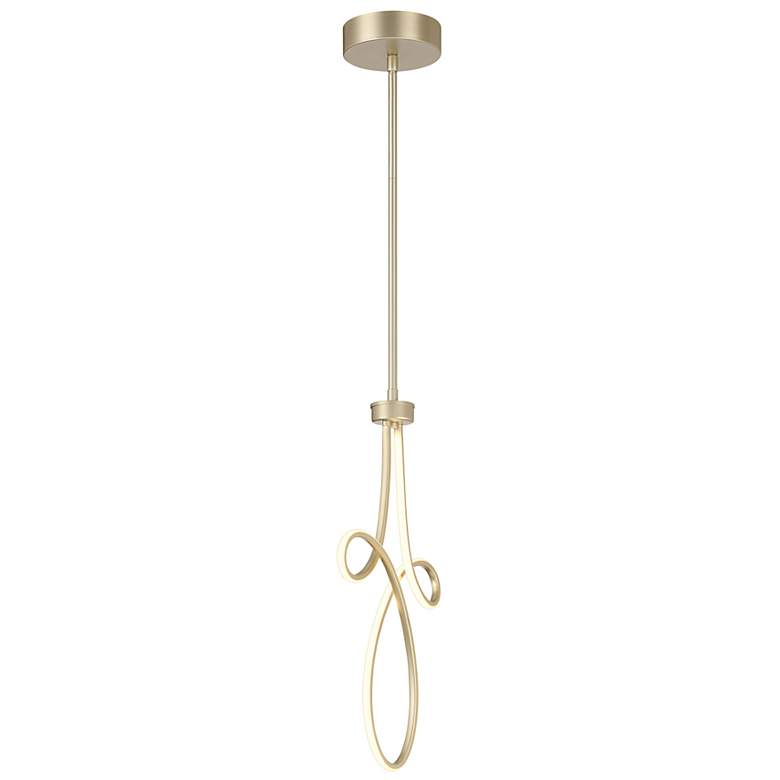 Image 5 George Kovacs Astor 12" Wide Soft Gold LED Mini Pendant more views