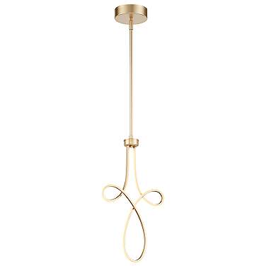 George Kovacs Astor 12" Wide Soft Gold LED Mini Pendant