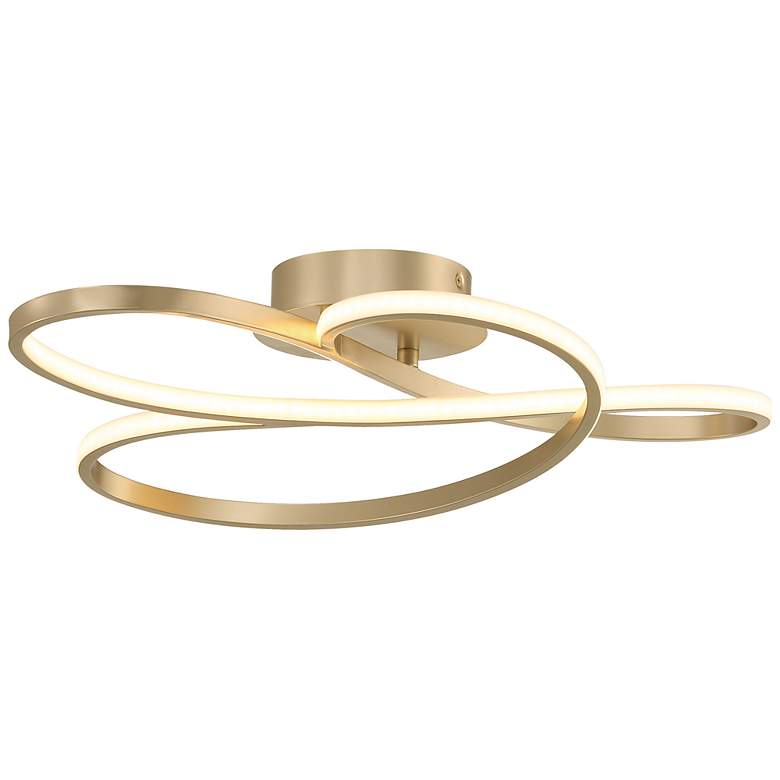 Image 1 George Kovacs Astor 14 1/2" Wide Soft Gold LED Ceiling Light