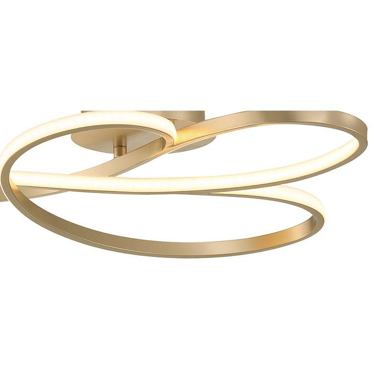 Image 2 George Kovacs Astor 14 1/2" Wide Soft Gold LED Ceiling Light more views