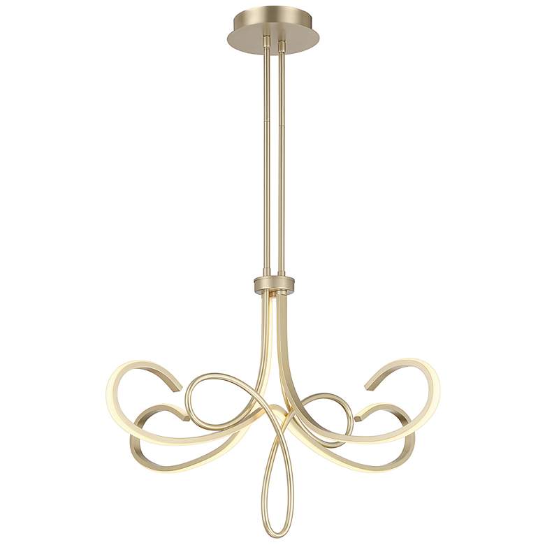 Image 7 George Kovacs Astor 32 inch Gold Modern LED Abstract Ribbon Chandelier more views