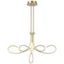 George Kovacs Astor 32" Gold Modern LED Abstract Ribbon Chandelier