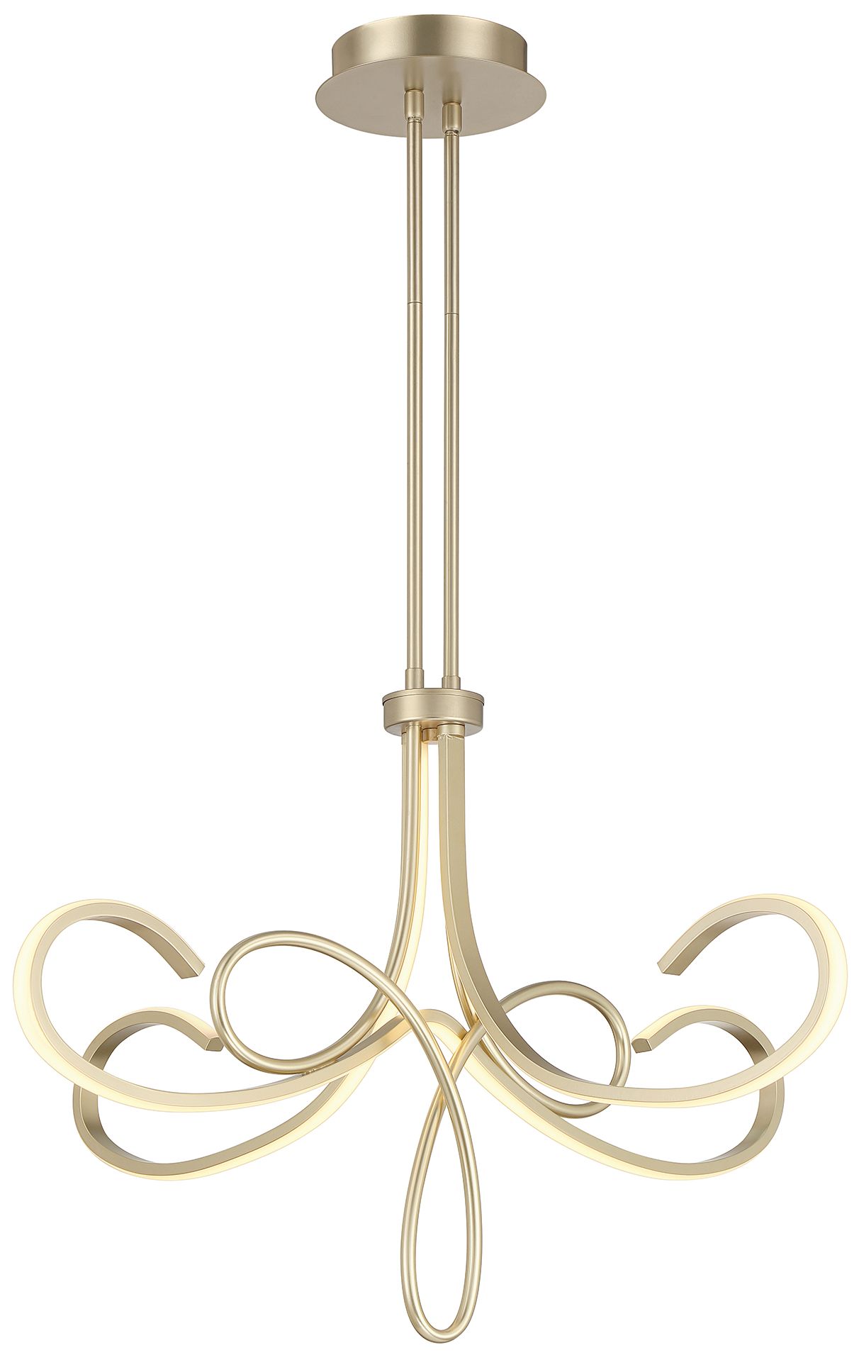 George Kovacs Astor 32" Wide Soft Gold Scroll LED Chandelier