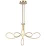 George Kovacs Astor 32" Wide Soft Gold Scroll LED Chandelier