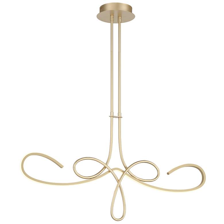 Image 2 George Kovacs Astor 38" Wide Soft Gold LED Island Pendant