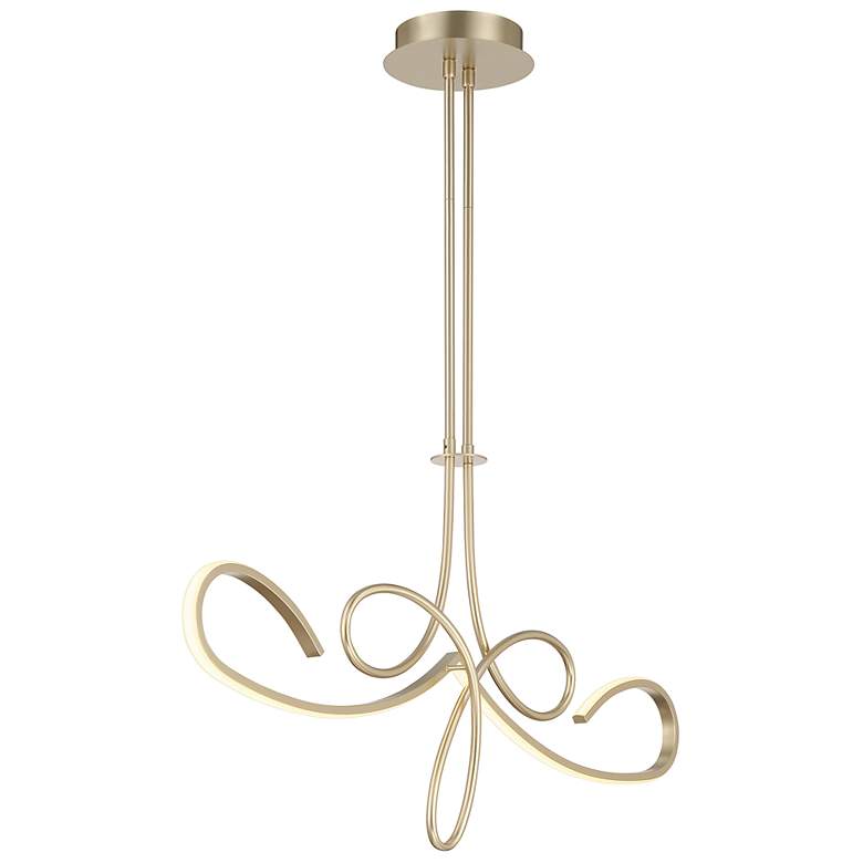 Image 4 George Kovacs Astor 38" Wide Soft Gold LED Island Pendant more views