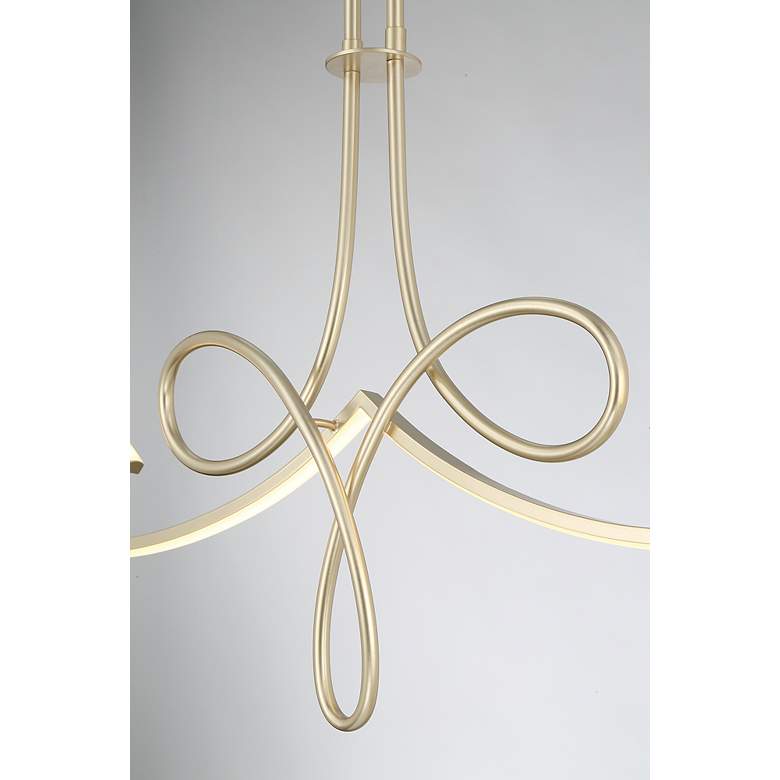 Image 5 George Kovacs Astor 38" Wide Soft Gold LED Island Pendant more views