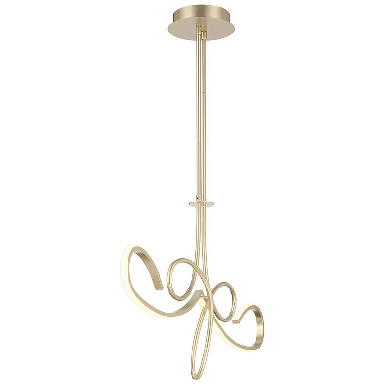 Image 6 George Kovacs Astor 38" Wide Soft Gold LED Island Pendant more views