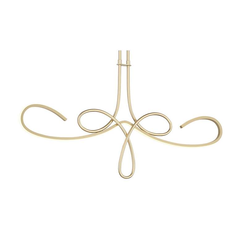 Image 7 George Kovacs Astor 38" Wide Soft Gold LED Island Pendant more views