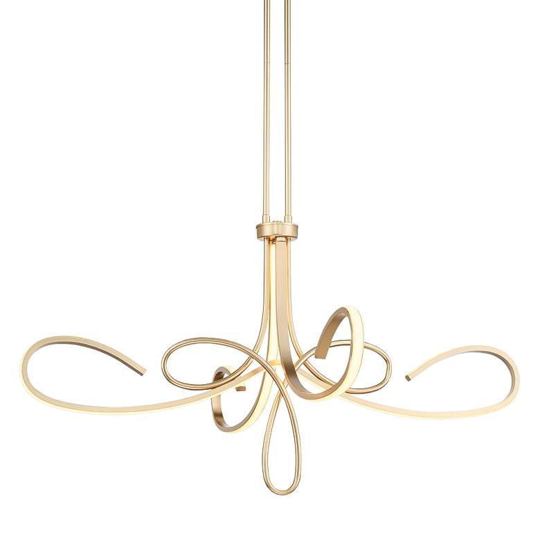 Image 1 George Kovacs Astor 38" Wide Soft Gold Scroll LED Chandelier