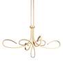 1_George Kovacs Astor 38" Wide Soft Gold Scroll LED Chandelier