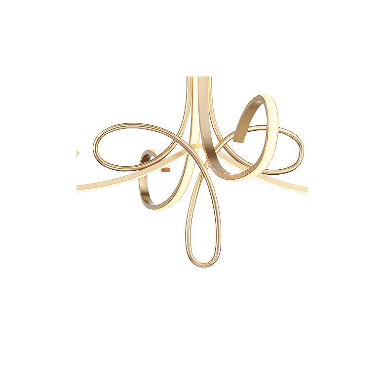 Image 2 George Kovacs Astor 38" Wide Soft Gold Scroll LED Chandelier more views