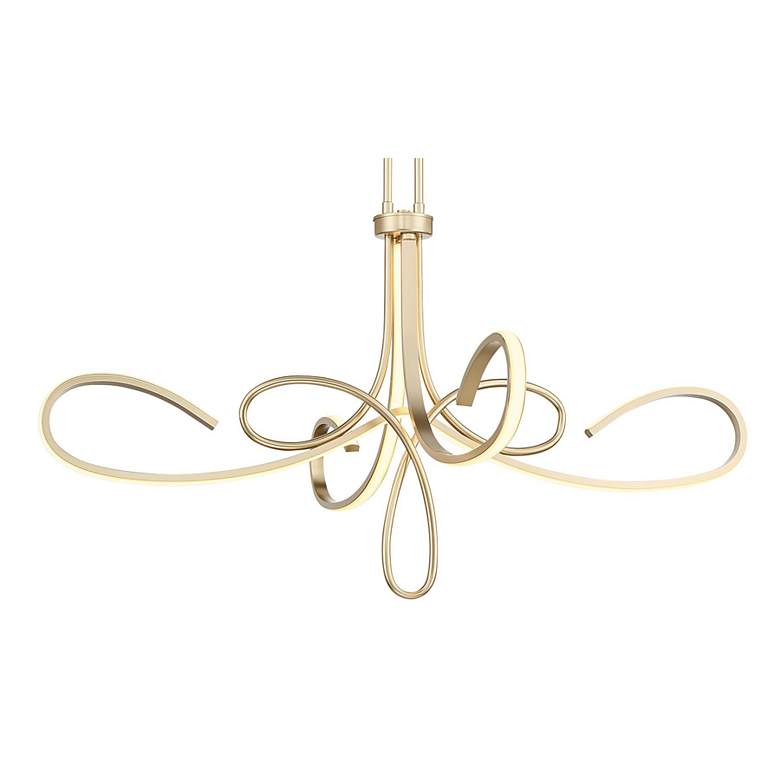 Image 4 George Kovacs Astor 38" Wide Soft Gold Scroll LED Chandelier more views