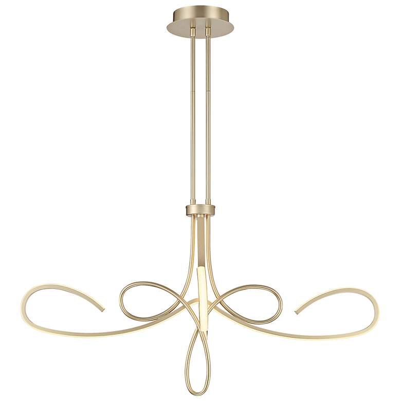 Image 5 George Kovacs Astor 38" Wide Soft Gold Scroll LED Chandelier more views