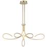 5_George Kovacs Astor 38" Wide Soft Gold Scroll LED Chandelier more views