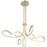 6_George Kovacs Astor 38" Wide Soft Gold Scroll LED Chandelier more views