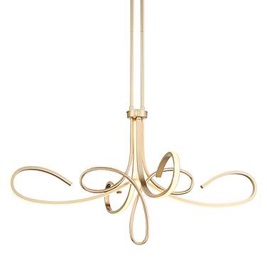 George Kovacs Astor 38" Wide Soft Gold Scroll LED Chandelier