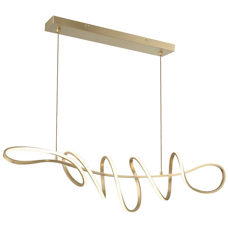 Image 1 George Kovacs Astor 44" Wide Soft Gold LED Island Chandelier