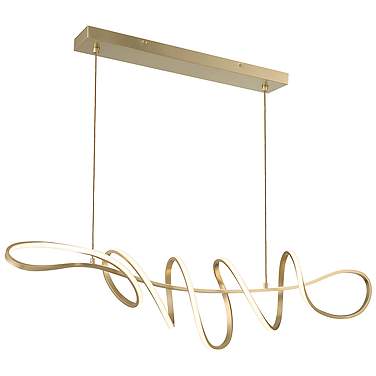 George Kovacs Astor 44" Wide Soft Gold LED Island Chandelier