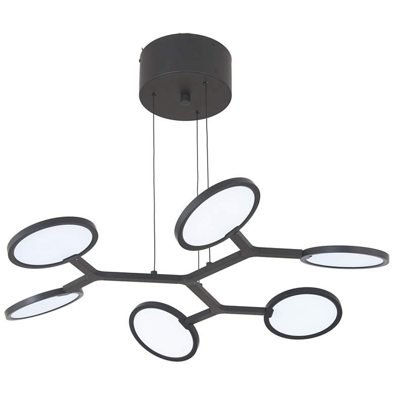 Image 1 George Kovacs Bandalore 1-Light LED 32.13-in Black Pendant