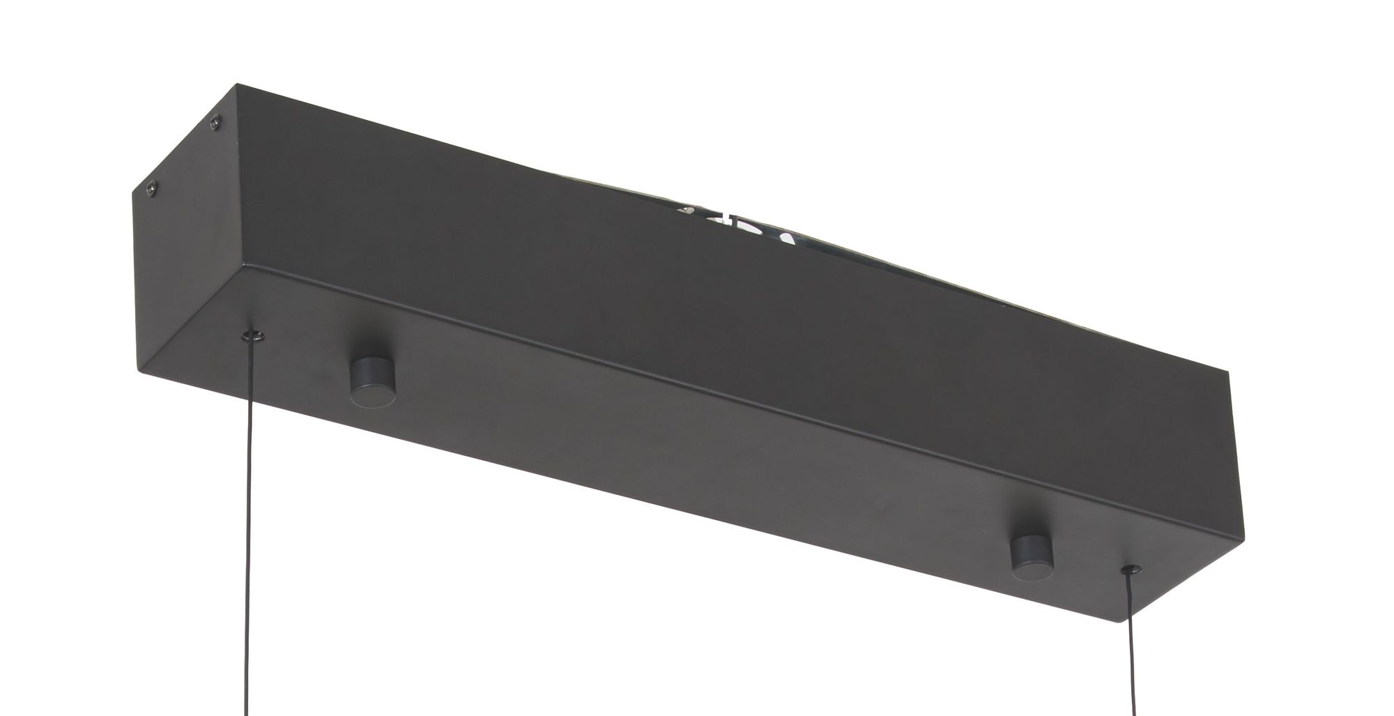 Thumbnail3 of George Kovacs Bandalore LED 37.75-in Black Linear Chandelier with Shade more views