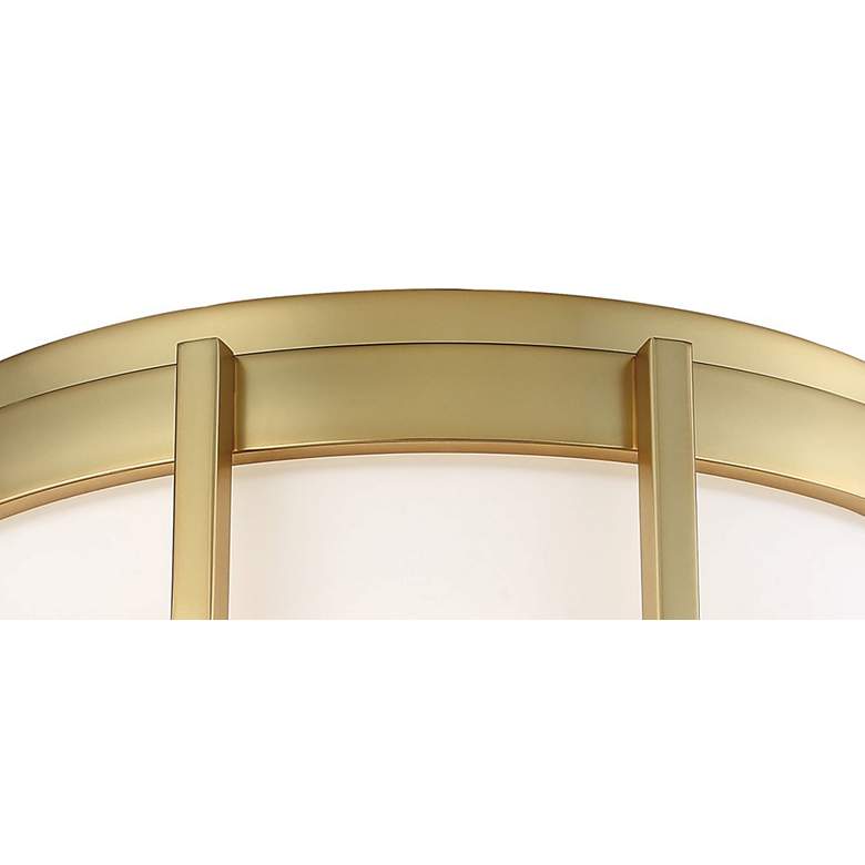 Image 3 George Kovacs Bezel Set 10" Wide Honey Gold LED Ceiling Light more views