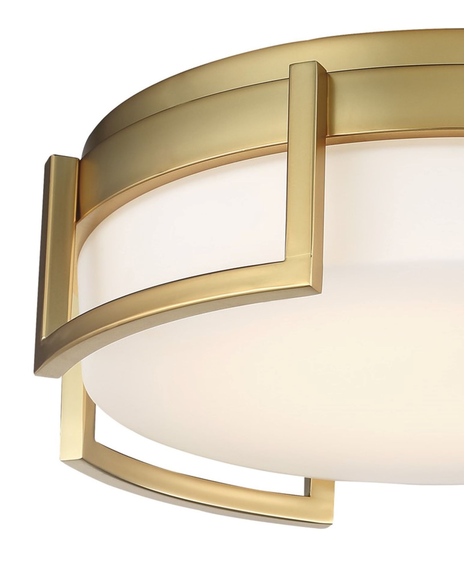 Image 4 George Kovacs Bezel Set LED 10-in Honey Gold Flush Mount more views