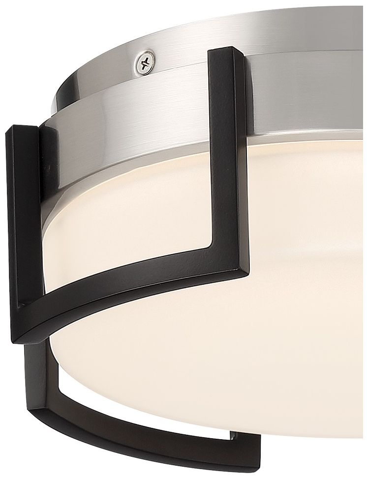 Image 2 George Kovacs Bezel Set LED Coal Finish Flush Mount more views