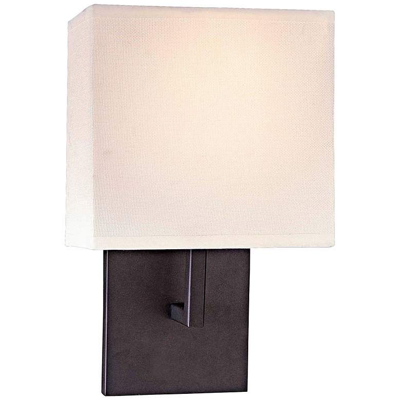 Image 2 George Kovacs Bronze 11 1/4" High Half-Shade Wall Sconce