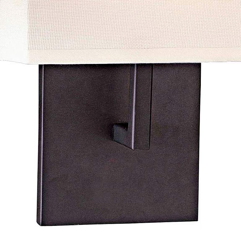 Image 3 George Kovacs Bronze 11 1/4" High Half-Shade Wall Sconce more views