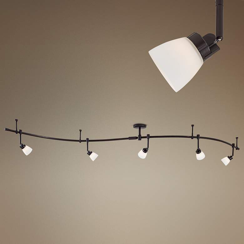 Image 1 George Kovacs Bronze 5-Light Flexible Rail Track Kit