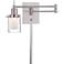 George Kovacs Brushed Nickel LED Swing Arm Wall Lamp